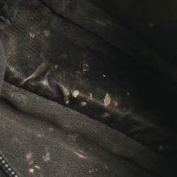 Pre Owned Prada Black Satin Re-Edition 2000 Crystals Shoulder Bag