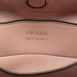 Pre Owned Prada Black Medium Saffiano Cuir Double Satchel