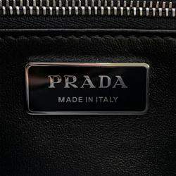 Pre Owned Prada 2025Ss 2Way Shoulder Bag Black Leather Size Medium