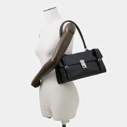Pre Owned Prada 2025Ss 2Way Shoulder Bag Black Leather Size Medium
