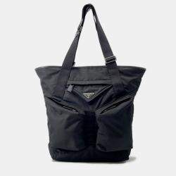 Pre Owned Prada Black Nylon Tote