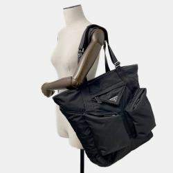 Pre Owned Prada Black Nylon Tote