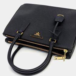 Pre Owned Prada Saffiano Luxe Tote Bag