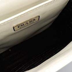 Pre Owned Prada Small Brushed Tote Bag
