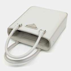 Pre Owned Prada Small Brushed Tote Bag