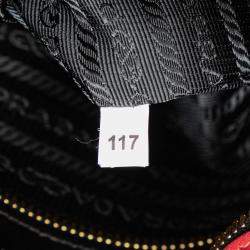 Pre Owned Prada Black Saffiano and City Calf Esplanade Satchel
