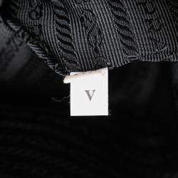 Pre Owned Prada Black Saffiano and City Calf Esplanade Satchel