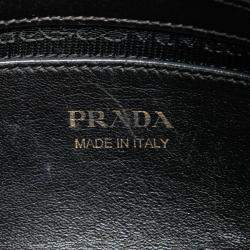 Pre Owned Prada Black Saffiano and City Calf Esplanade Satchel