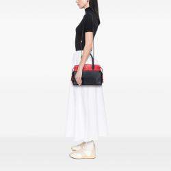 Pre Owned Prada Black Saffiano and City Calf Esplanade Satchel