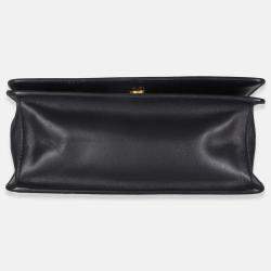 Pre Owned Prada Black Saffiano Chain Shoulder Bag
