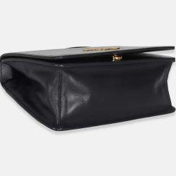 Pre Owned Prada Black Saffiano Chain Shoulder Bag