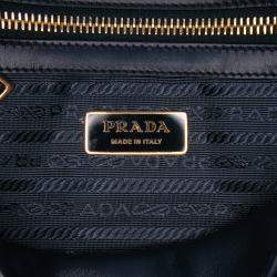 Pre Owned Prada Blue Small Canvas Symbole Triangolo Satchel