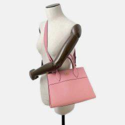Pre Owned Prada Paradigm 2Way Handbag Pink Leather