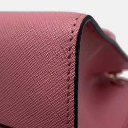 Pre Owned Prada Paradigm 2Way Handbag Pink Leather