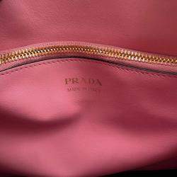 Pre Owned Prada Paradigm 2Way Handbag Pink Leather