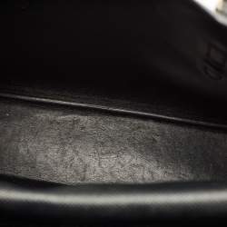 Pre Owned Prada Black Saffiano Cuir Leather Medium Double Handle Tote