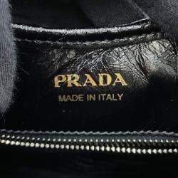 Pre Owned Prada Handbag Hobo Bag Medium Black