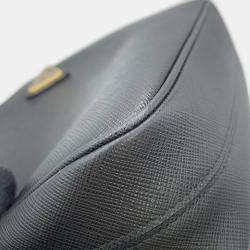 Pre Owned Prada Re-Edition 2005 Saffiano Shoulder Bag Black