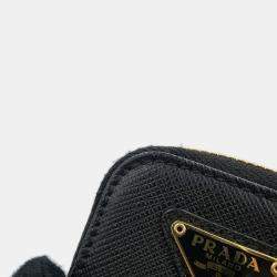 Pre Owned Prada Re-Edition 2005 Saffiano Shoulder Bag Black