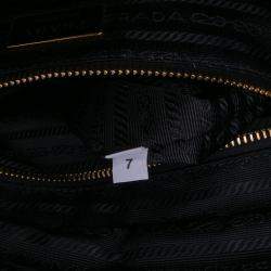 Pre Owned Prada Black Large Impuntu Re Nylon Re Edition 1995 Chaine Tote
