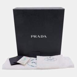 Pre Owned Prada White Grace Lux Triangle Crossbody