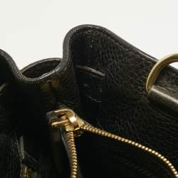 Pre Owned Prada Metallic Ombre Vitello Daino Leather Side Pocket Tote