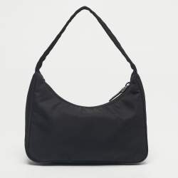 Pre Owned Prada Black Nylon Mini Re-Edition 2000 Bag