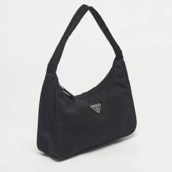 Pre Owned Prada Black Nylon Mini Re-Edition 2000 Bag