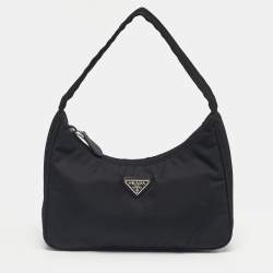 Pre Owned Prada Black Nylon Mini Re-Edition 2000 Bag