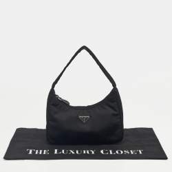 Pre Owned Prada Black Nylon Mini Re-Edition 2000 Bag