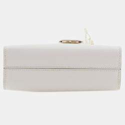 Pre Owned Prada White Mini Saffiano Lux Tote