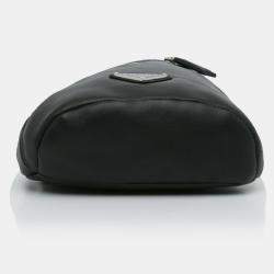 Pre Owned Prada Black Prada Cross Leather Bag