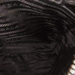 Pre Owned Prada Black Prada Cross Leather Bag
