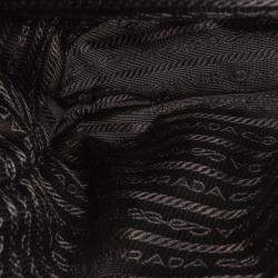 Pre Owned Prada Black Prada Cross Leather Bag
