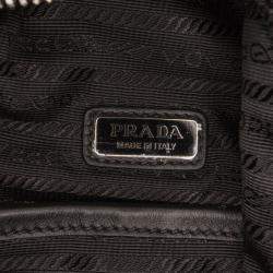 Pre Owned Prada Black Prada Cross Leather Bag