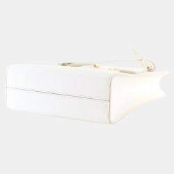 Pre Owned Prada Mini White Saffiano Tote