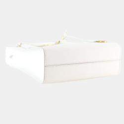 Pre Owned Prada Mini White Saffiano Tote