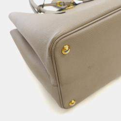 Pre Owned Prada Saffiano Double Cuir Tote