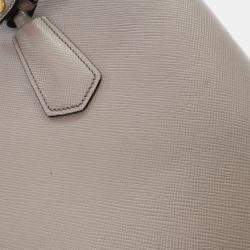 Pre Owned Prada Saffiano Double Cuir Tote
