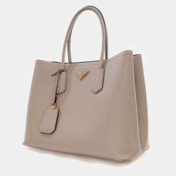 Pre Owned Prada Saffiano Double Cuir Tote