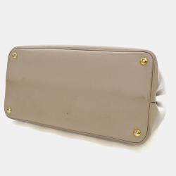 Pre Owned Prada Saffiano Double Cuir Tote