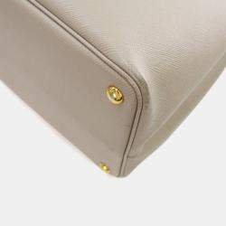 Pre Owned Prada Saffiano Double Cuir Tote