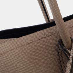 Pre Owned Prada Saffiano Double Cuir Tote