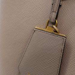 Pre Owned Prada Saffiano Double Cuir Tote