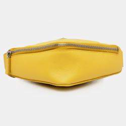 Pre Owned Prada Yellow Saffiano Triangle Convertible Shoulder Bag