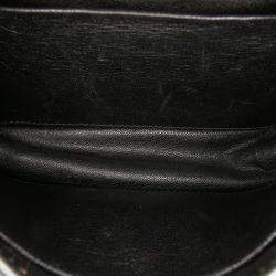 Pre Owned Prada Black/Red Saffiano Trimmed City Calf Crystal Cahier Crossbody