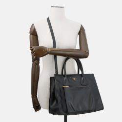 Pre Owned Prada 2Way Handbag Black Leather