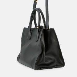 Pre Owned Prada 2Way Handbag Black Leather