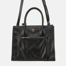 Pre Owned Prada 2Way Handbag Black Leather