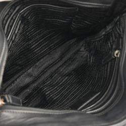 Pre Owned Prada Black Leather Shoulder Bag